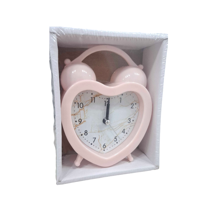 Επιτραπέζιο ρολόι – Ξυπνητήρι – 617D – 906175 – Pink