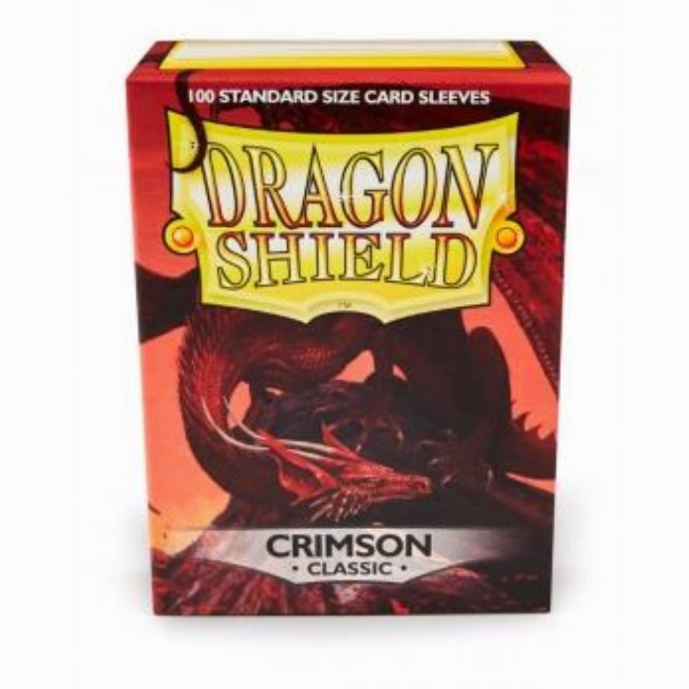 Dragon Shield Sleeves Standard Size – Crimson (100 Sleeves)