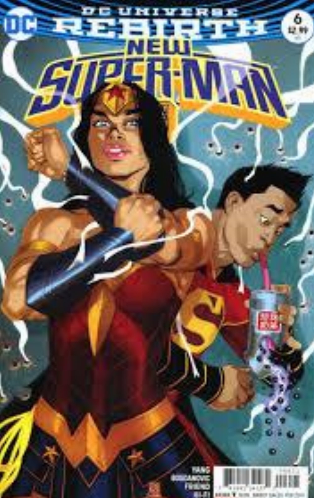 New Super-Man #06 Variant Cover (Rebirth)