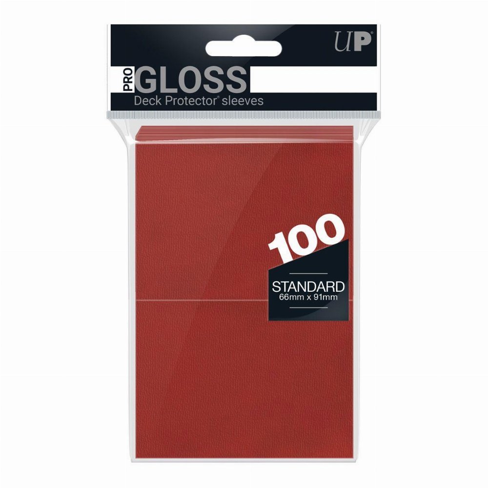 Ultra Pro Card Sleeves Standard Size 100ct – PRO-Gloss Red