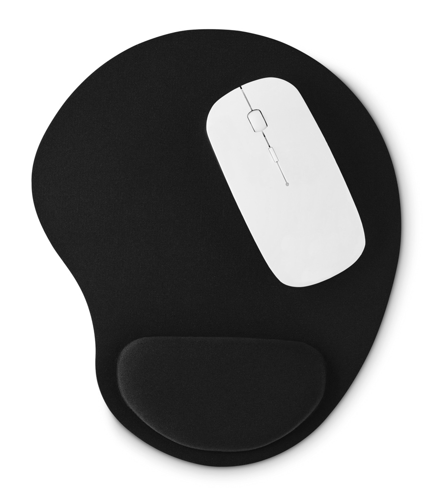 Mouse pad AK135 με στήριγμα καρπού, 23x18x1.5cm, μαύρο