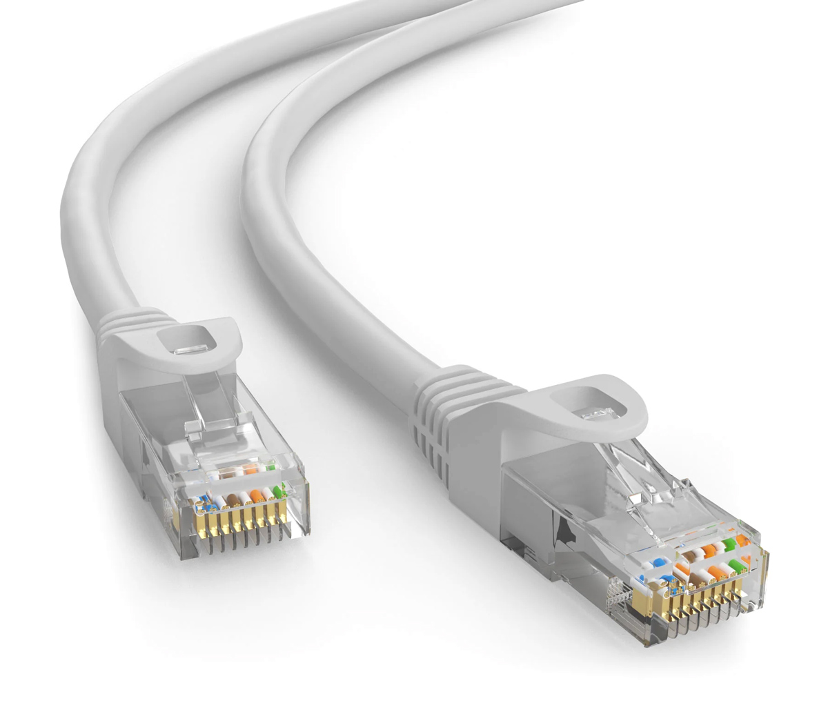 POWERTECH καλώδιο δικτύου CAB-N415-5, Cat 6 U/UTP, CCA, 250Hz, 1m, γκρι, 5τμχ