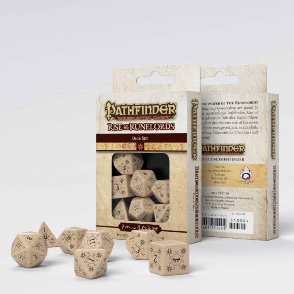 Σετ Ζάρια – Pathfinder: Rise of Runelords Dice Set