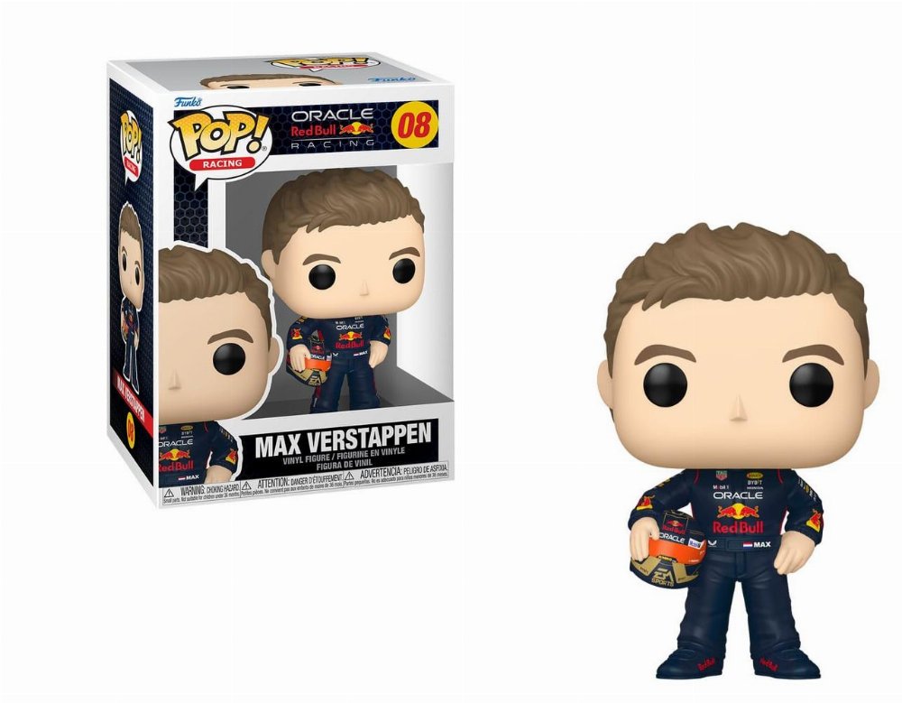Φιγούρα Funko POP! F1 Racing: Oracle Red Bull Racing – Max Verstappen with Helmet #08