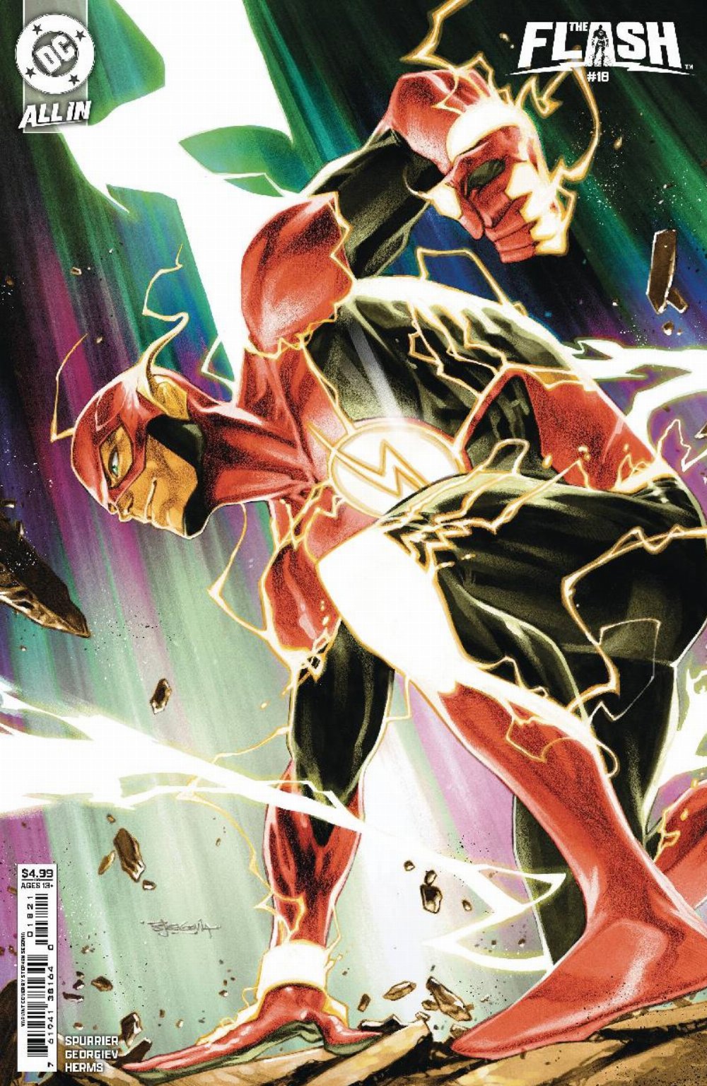 Τεύχος Κόμικ The Flash #18 Segovia Cardstock Variant Cover