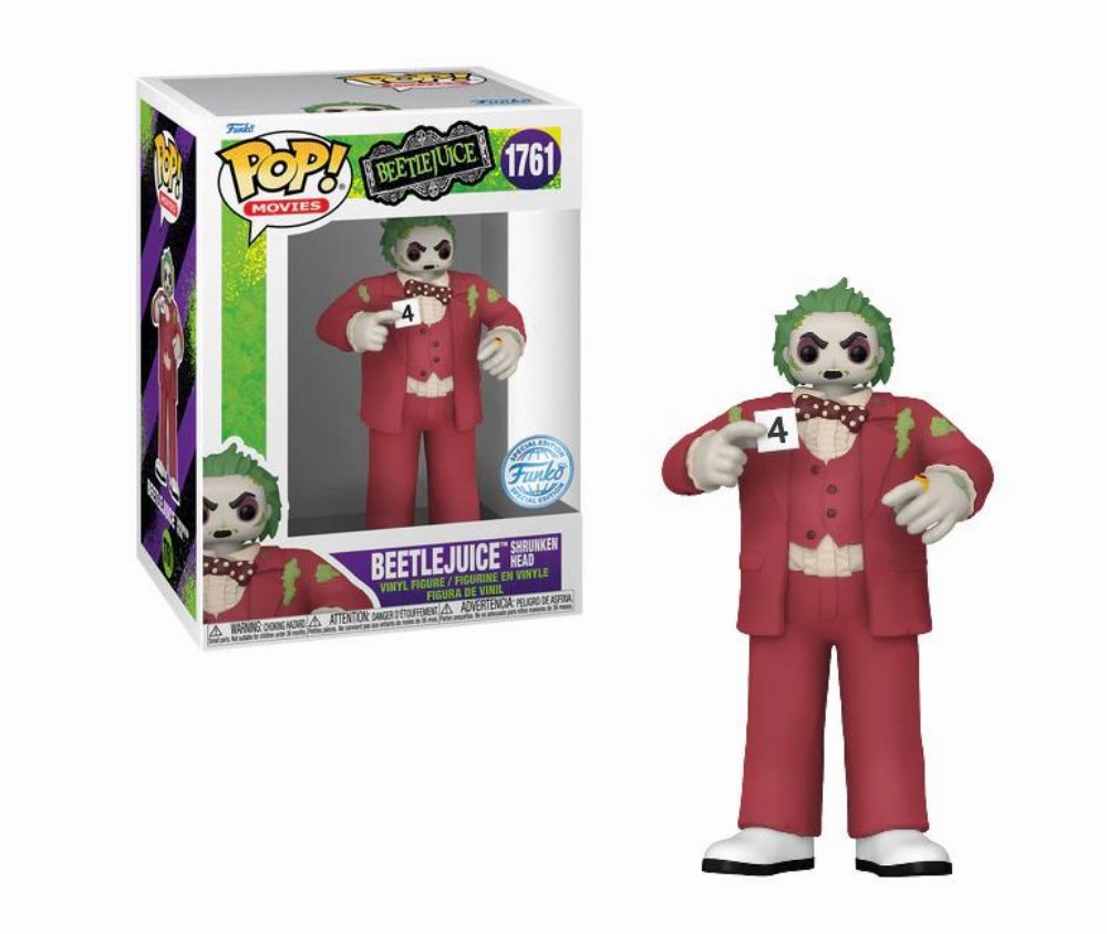 Φιγούρα Funko POP! Beetlejuice – Beetlejuice (Shrunken Head) #1761 (Exclusive)