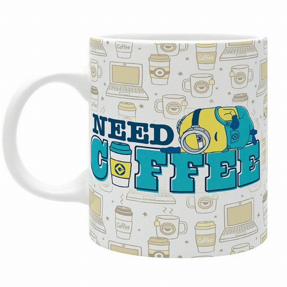 Minions – Need Coffee / My Dream Job Κεραμική Κούπα (320ml)