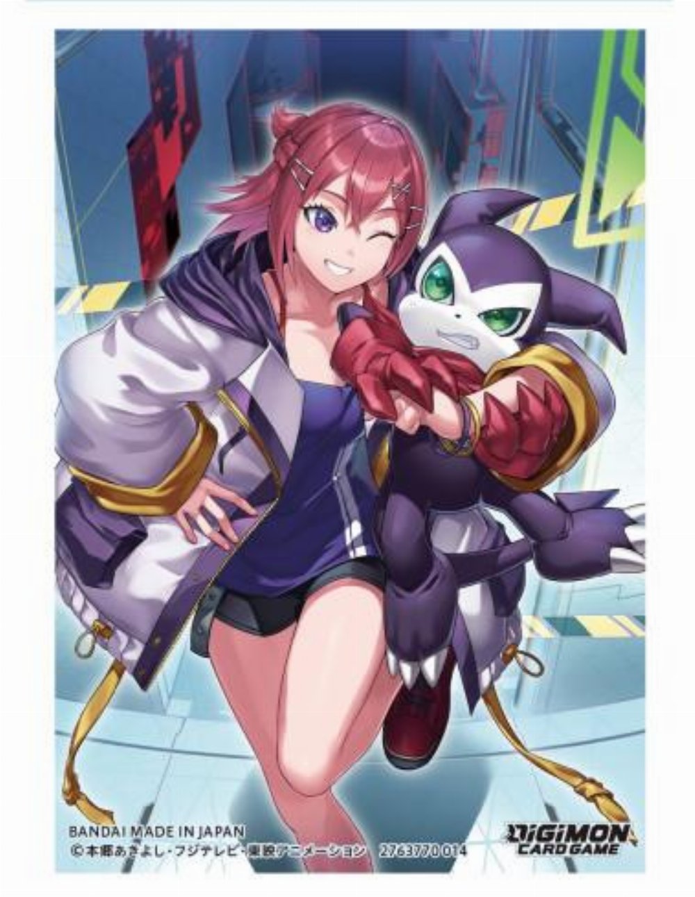 Bandai Card Sleeves 60ct – Digimon Card Game 2025 Ver.1.0: Yuuki