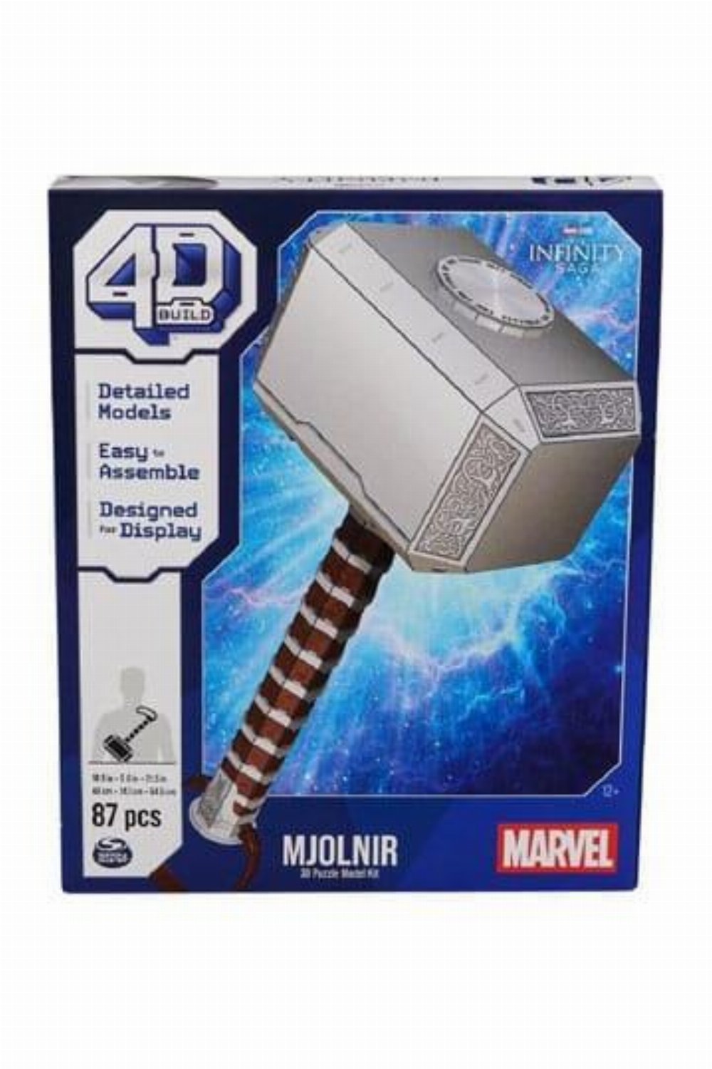 Παζλ 3D 87 κομμάτια – 4 Build – Marvel: Thor Mjolnit Hammer