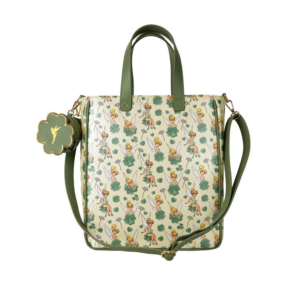 Τσάντα Loungefly – Disney: Tinkerbell – 4-Leaf Clover Tote Bag with Coin Bag