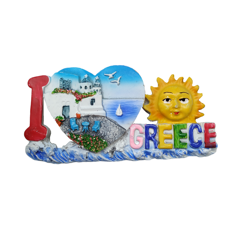 Tουριστικό μαγνητάκι Souvenir – Σετ 12pcs – Resin Magnet – Greece – 678022
