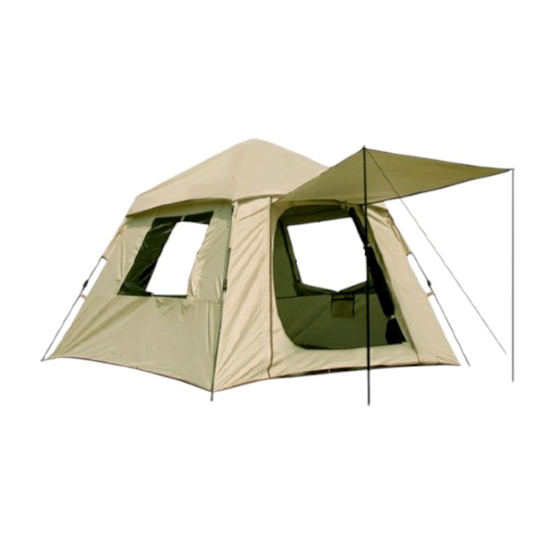 Σκηνή Camping 6 ατόμων με σκίαστρα – YB3022 – 3x3m – 960026 – Beige
