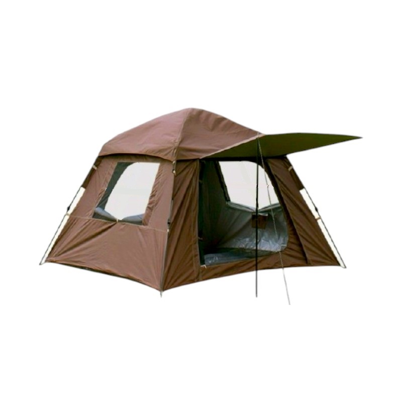 Σκηνή Camping 6 ατόμων με σκίαστρα – YB3022 – 3x3m – 960026 – Brown