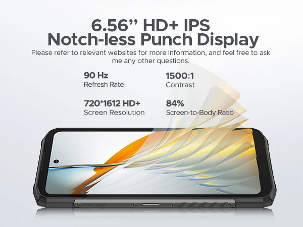 DOOGEE smartphone Fire 6, 6.56″, 6/256GB, 10400mAh, IP68/IP69K, μαύρο