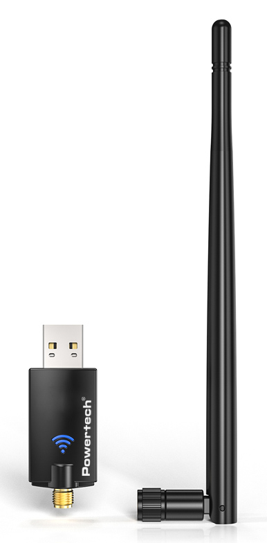 POWERTECH ασύρματος USB αντάπτορας δικτύου & Bluetooth 5.3 PT-1386, 900Mbps WiFi 6