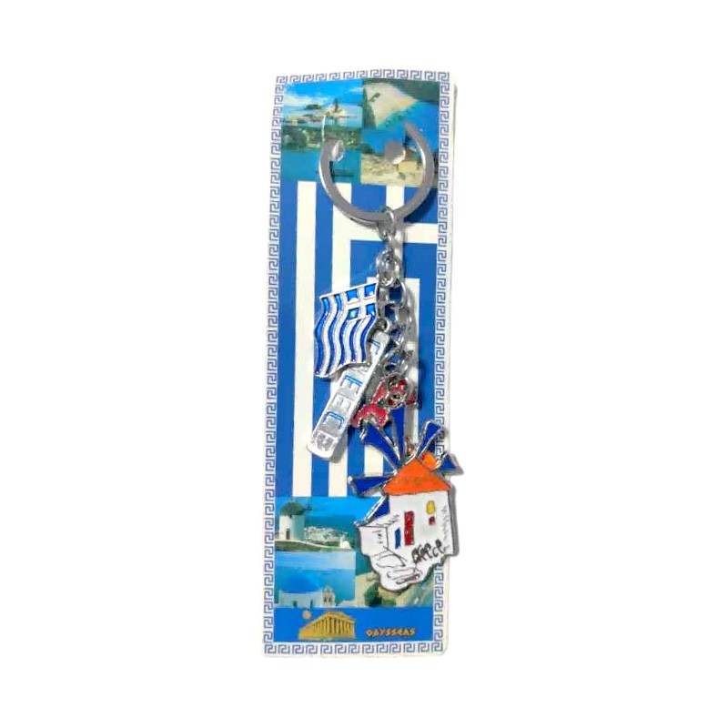 Τουριστικό μπρελόκ Souvenir – Σετ 12pcs – Greece – 127205