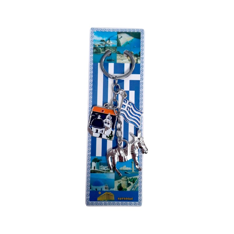 Τουριστικό μπρελόκ Souvenir – Σετ 12pcs – Greece/Santorini – 127240