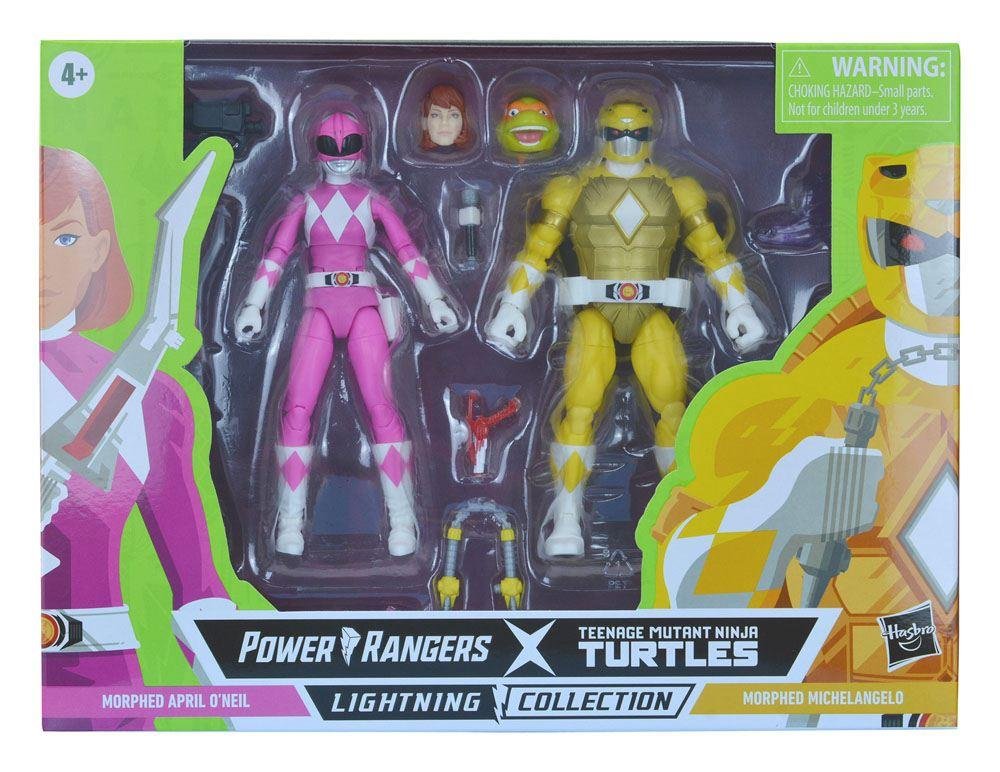 Power Rangers x TMNT: Lightning Collection – Morphed April O´Neil & Michelangelo 2-Pack Φιγούρα Δράσης
