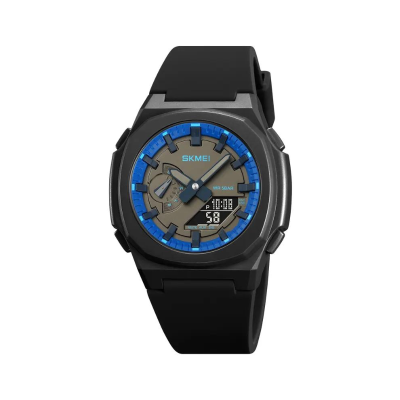 Ψηφιακό/αναλογικό ρολόι χειρός – Skmei – 2091 – Dark Blue/Black screen