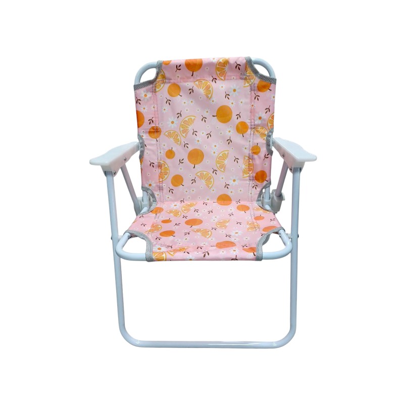 Παιδική πτυσσόμενη καρέκλα camping – 2012 – 241729 – Pink/Orange