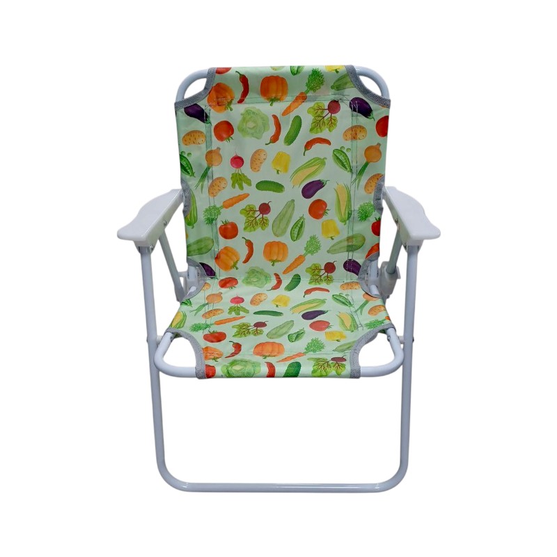 Παιδική πτυσσόμενη καρέκλα camping – 2012 – 241729 – Green/Veggies