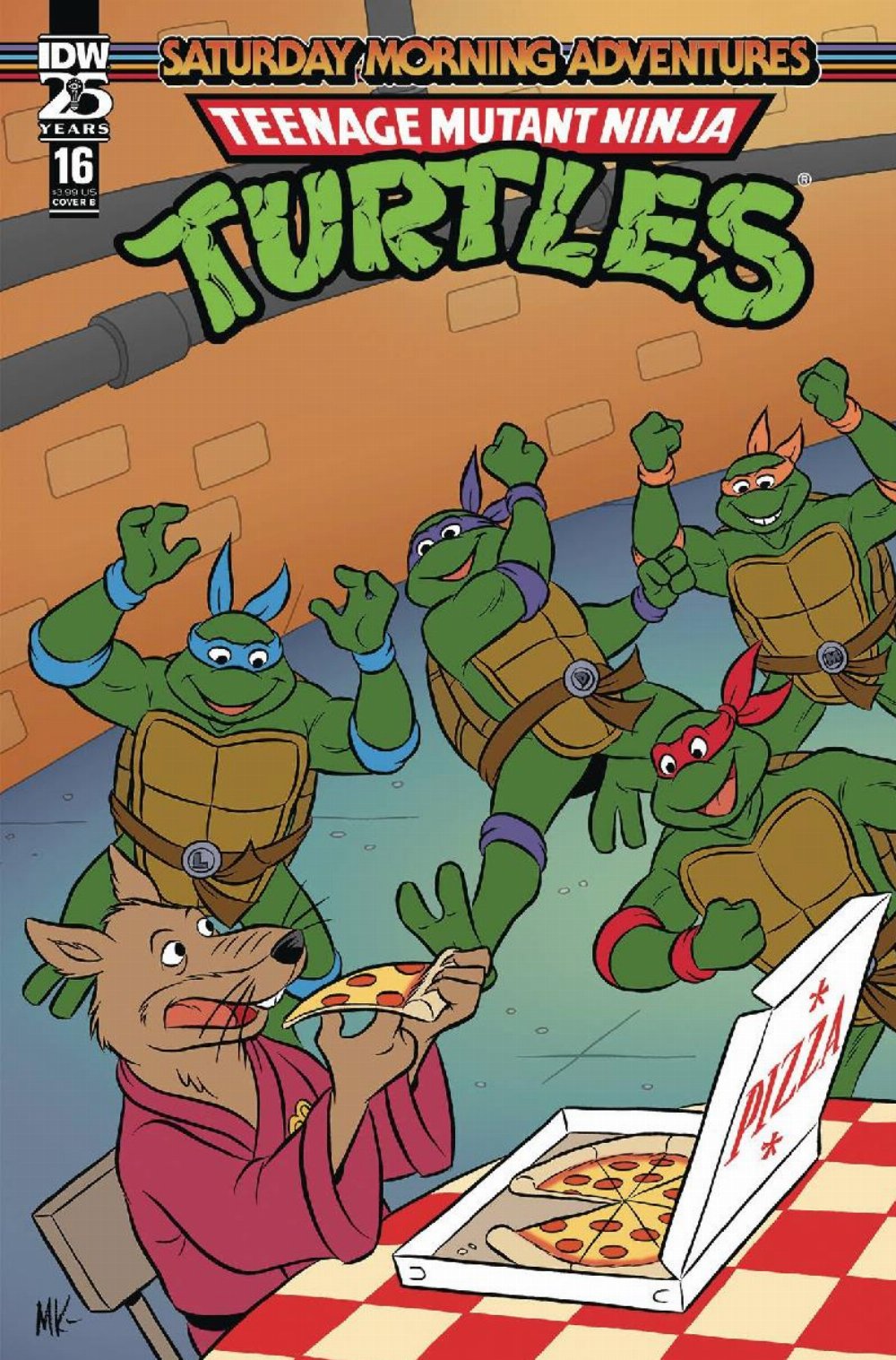 Τεύχος Κόμικ Teenage Mutant Ninja Turtles Saturday Morning Adventures #16 Cover B