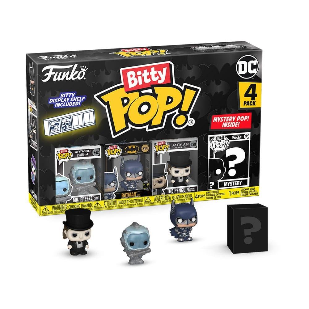Funko Bitty POP! DC Comics – Mr Freeze, Batman, The Penguin & Chase Mystery 4-Pack Φιγούρες