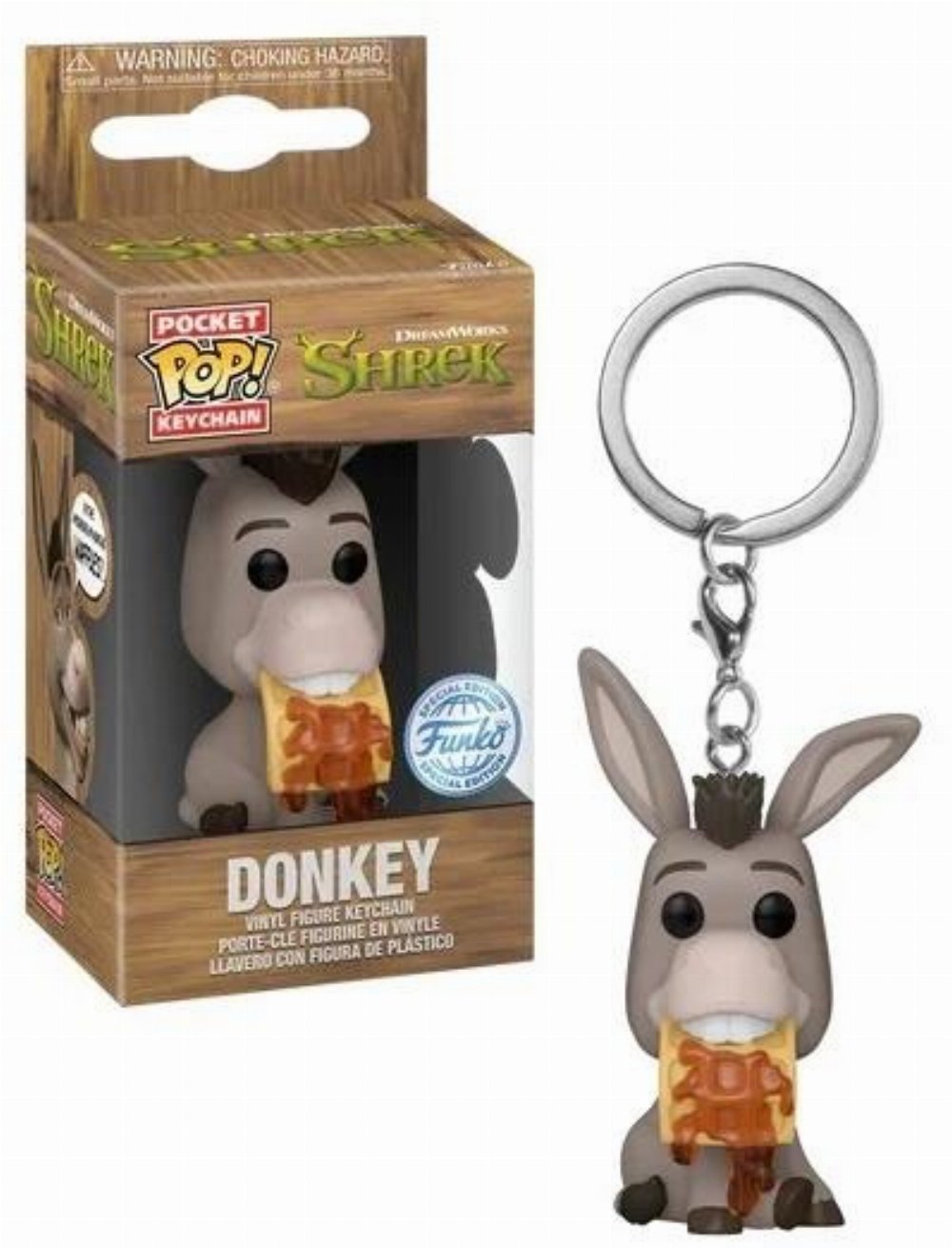 Funko Pocket POP! Μπρελόκ Shrek (30th Anniversary) – Donkey Φιγούρα (Exclusive)