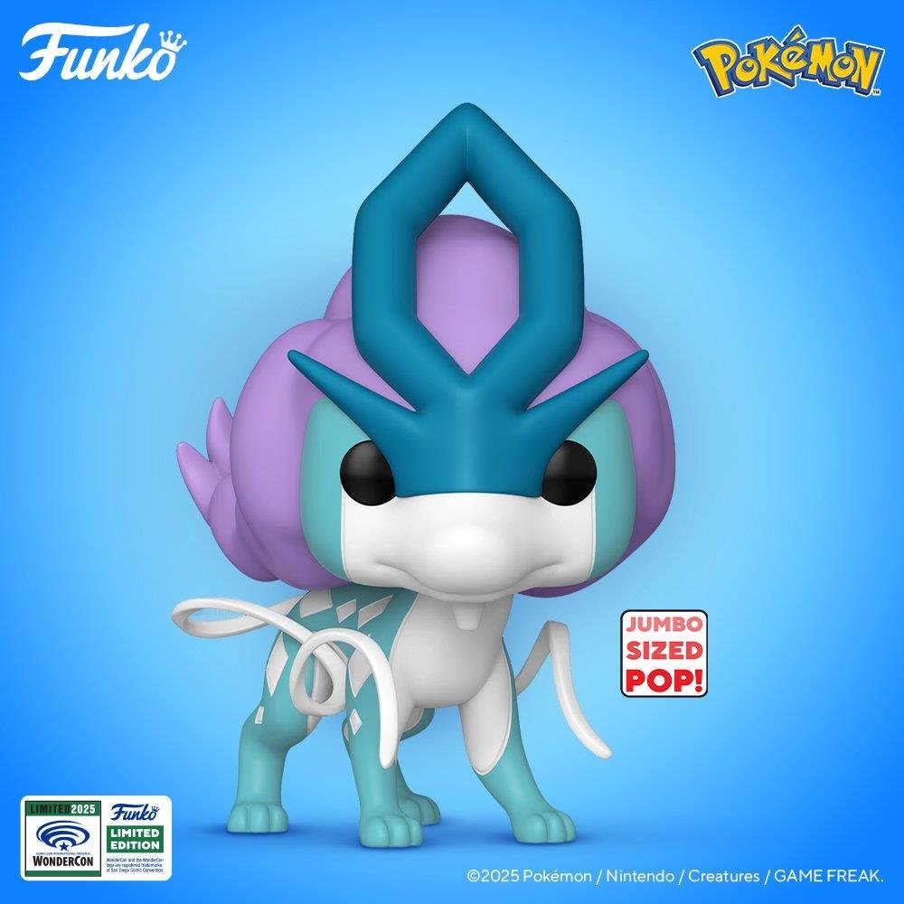 Φιγούρα Funko POP! Pokemon – Suicune Jumbosized #1048 (WonderCon 2025 Exclusive)