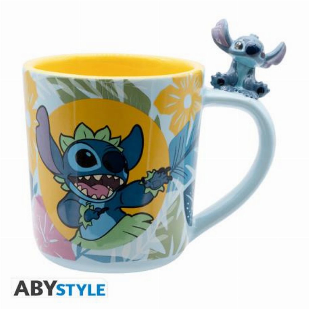 Disney: Lilo & Stitch - Hawaiian Stitch 3D Handle Κούπα (460ml)