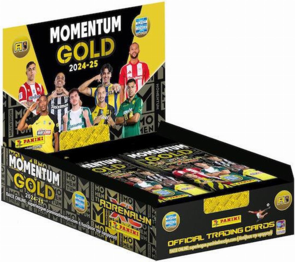 Panini – Superleague 2024-25 Adrenalyn XL: Momentum Gold Booster Display (10 Φακελάκια σύνολο 60 Κάρτες)