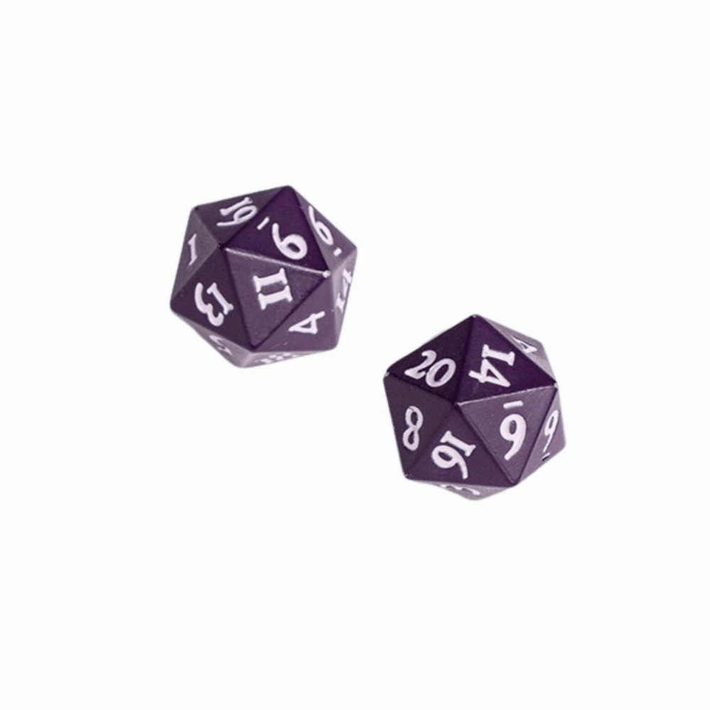 Ultra Pro – Vivid Midnight Plum Heavy Metal D20 Σετ με 2 Ζάρια
