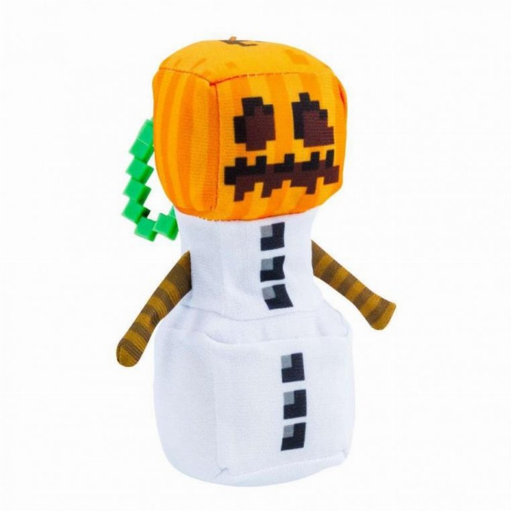 Minecraft – Snow Golem Λούτρινο Bag Clip Μπρελόκ 15εκ
