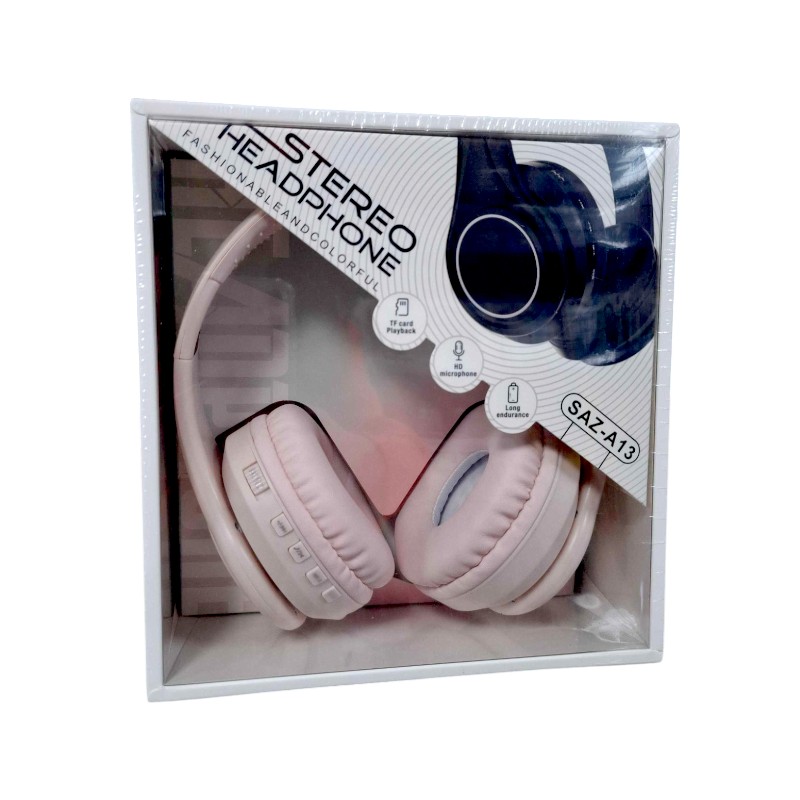Ασύρματα ακουστικά – Headphones – SAZ-A13 – 541136 – Pink