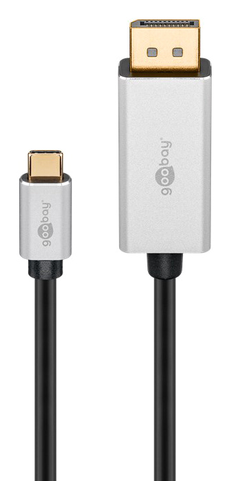 GOOBAY καλώδιο USB-C σε DisplayPort 60177, HDR, 8K, copper, 3m, μαύρο