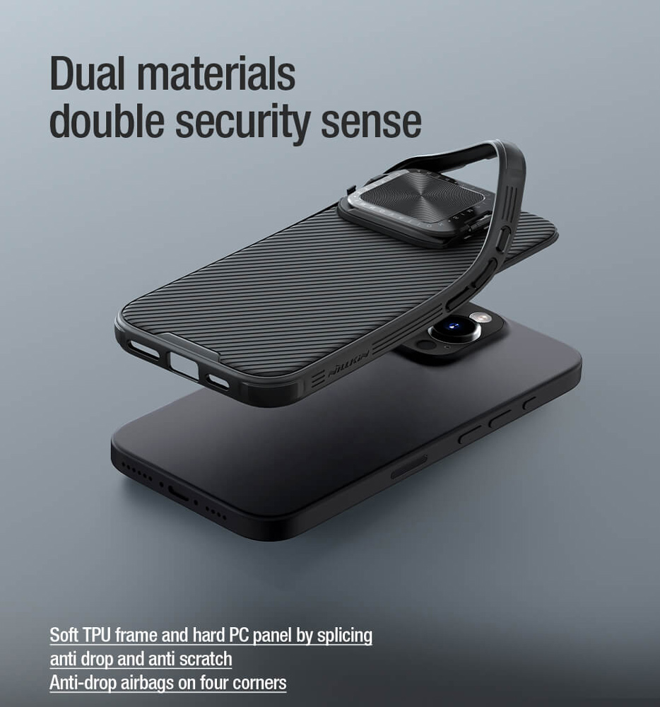 NILLKIN θήκη CamShield Prop για Apple iPhone 16 Pro, μαύρη