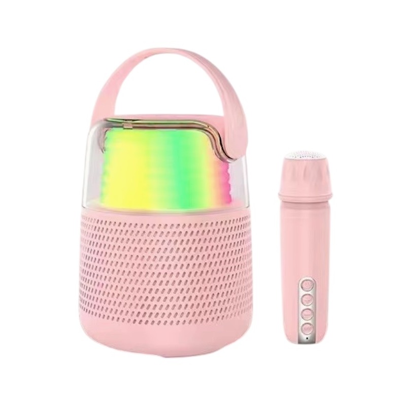 Ασύρματο ηχείο Bluetooth με μικρόφωνο Karaoke – KMS-151 – 885499 – Pink