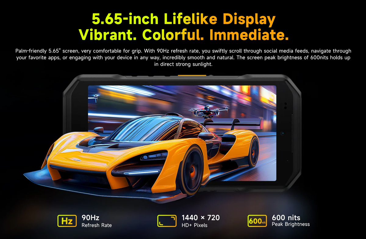 ULEFONE smartphone Armor X32 Pro, 5.65″, 8/256GB, 5G, 5500mAh, IP68/IP69K, μαύρο