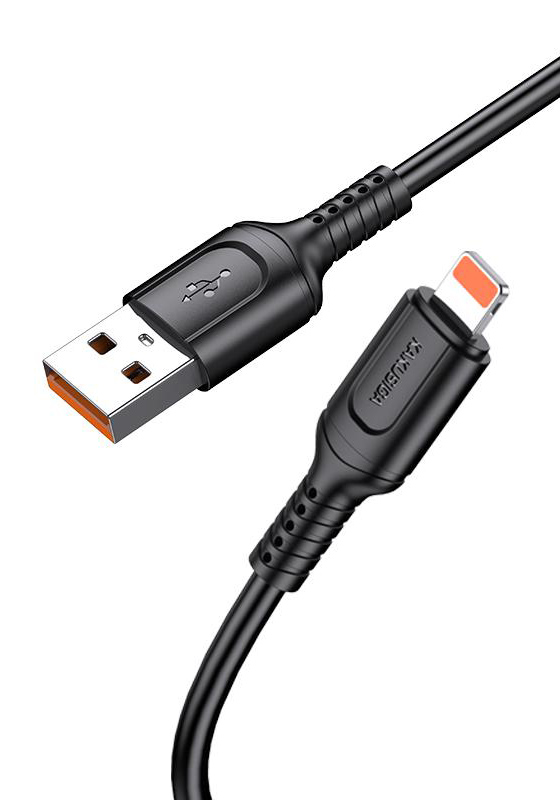 KAKUSIGA καλώδιο Lightning σε USB KSC-805, 12W, 480Mbps, 1m, μαύρο