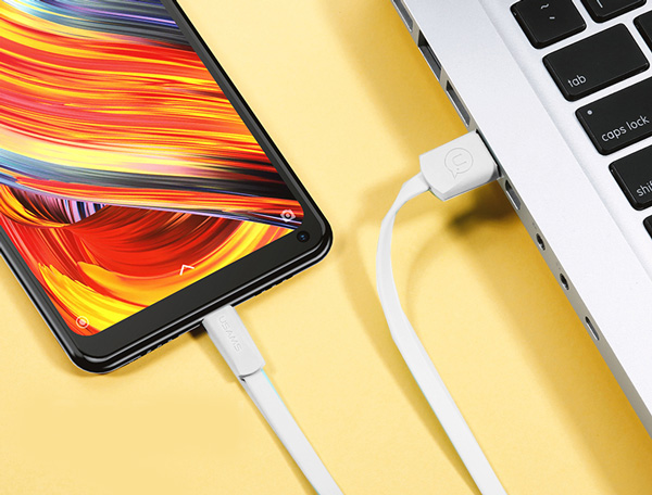 USAMS καλώδιο USB σε Lightning US-SJ199, 10W, 1.2m, λευκό