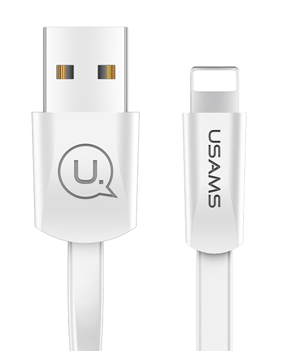 USAMS καλώδιο USB σε Lightning US-SJ199, 10W, 1.2m, λευκό