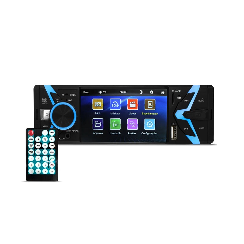 Ηχοσύστημα αυτοκινήτου 1DIN με Touch Screen – 4015 – 4″ – MP5 – 005069