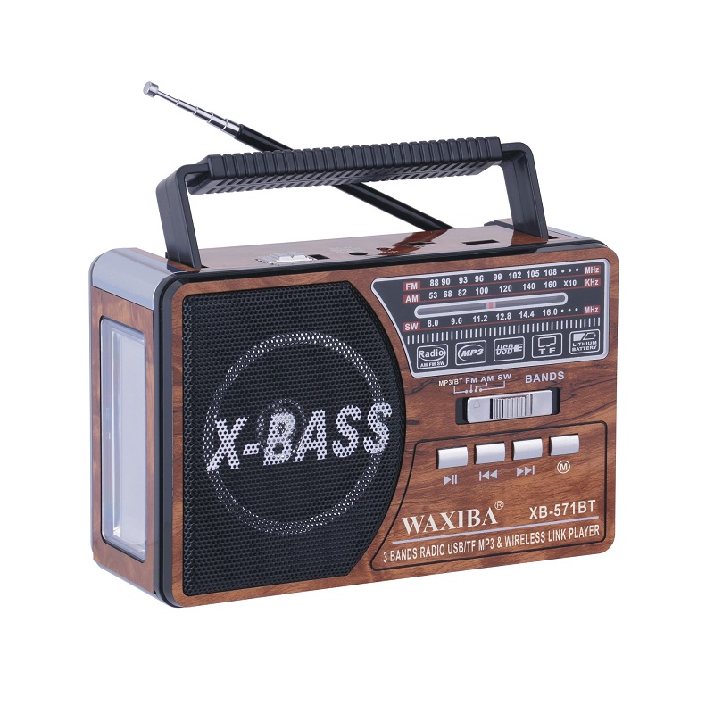 Επαναφορτιζόμενο ραδιόφωνο – XB-571BT – Waxiba – 005718 – Brown