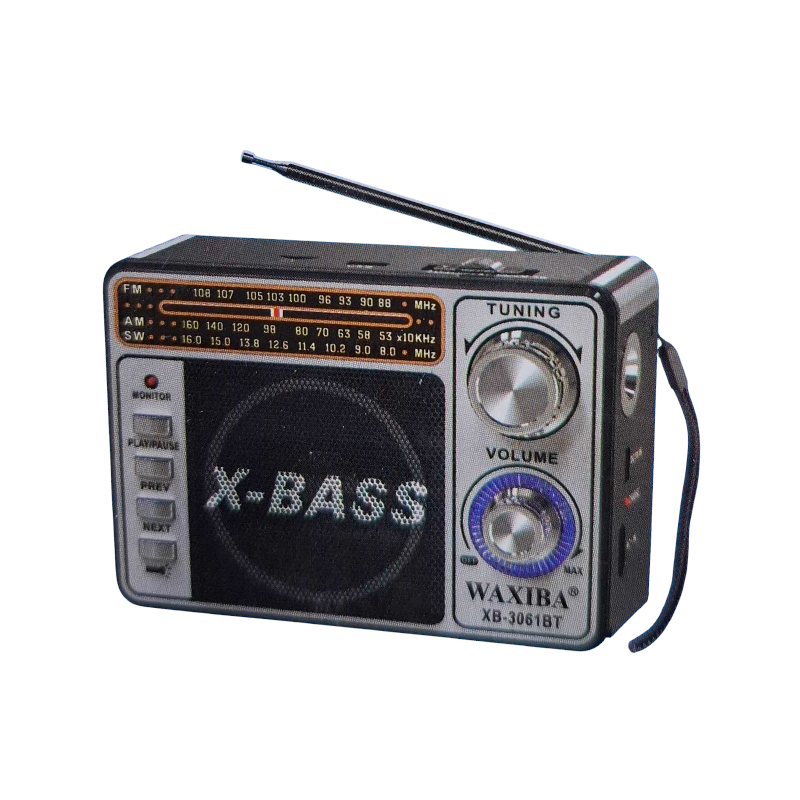Επαναφορτιζόμενο ραδιόφωνο Retro – XB-3061BT – 020061 – Silver