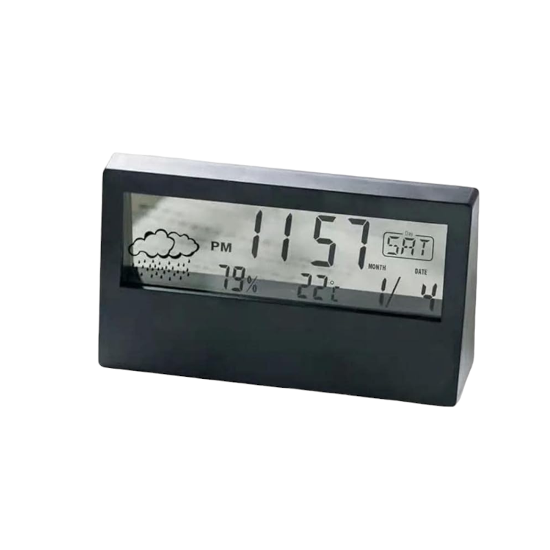 Ψηφιακό ρολόι με Θερμόμετρο – YQ618E – 618913 – Black