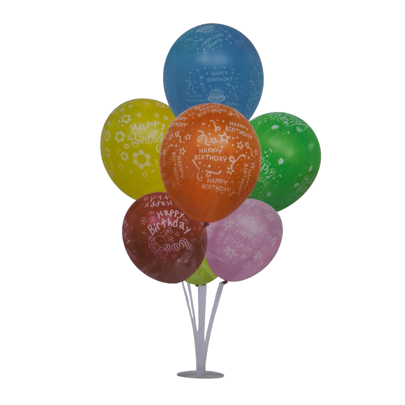 Σετ μπαλόνια party με βάση – Happy Birthday – 024124
