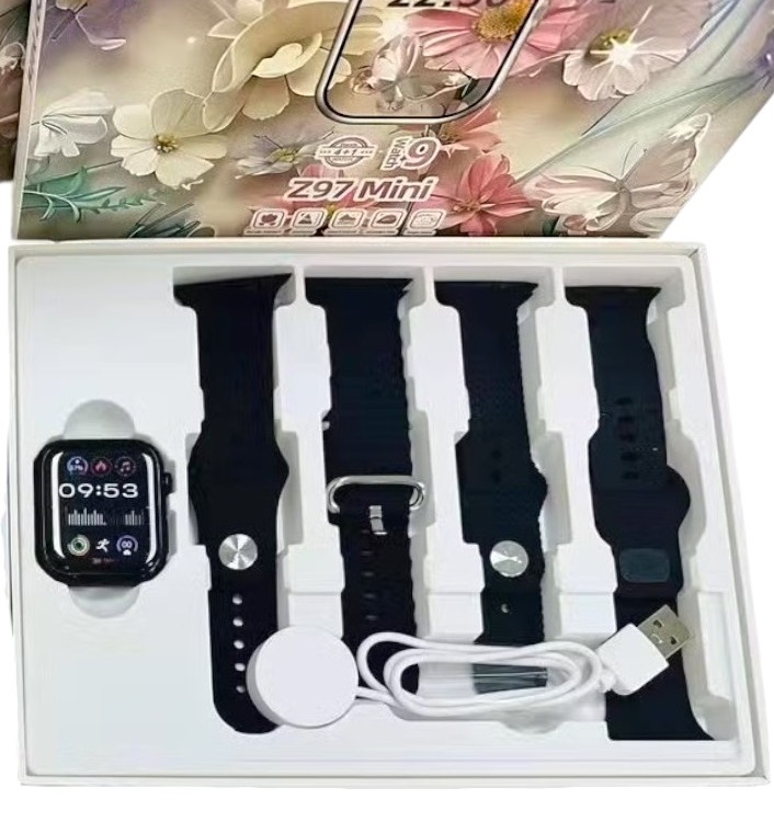 Σετ Smartwatch με 4 λουράκια – Z97 Mini – 064748 – Black