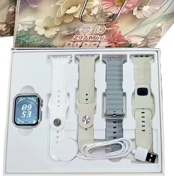 Σετ Smartwatch με 4 λουράκια – Z97 Mini – 064748 – White