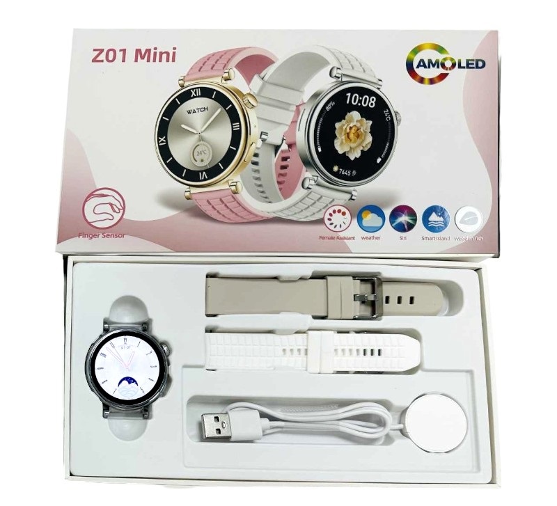 Σετ Smartwatch με 2 λουράκια – Z01 Mini – 064953 – White