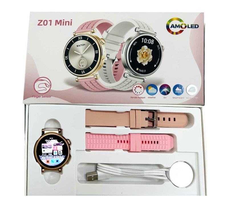 Σετ Smartwatch με 2 λουράκια – Z01 Mini – 064953 – Pink